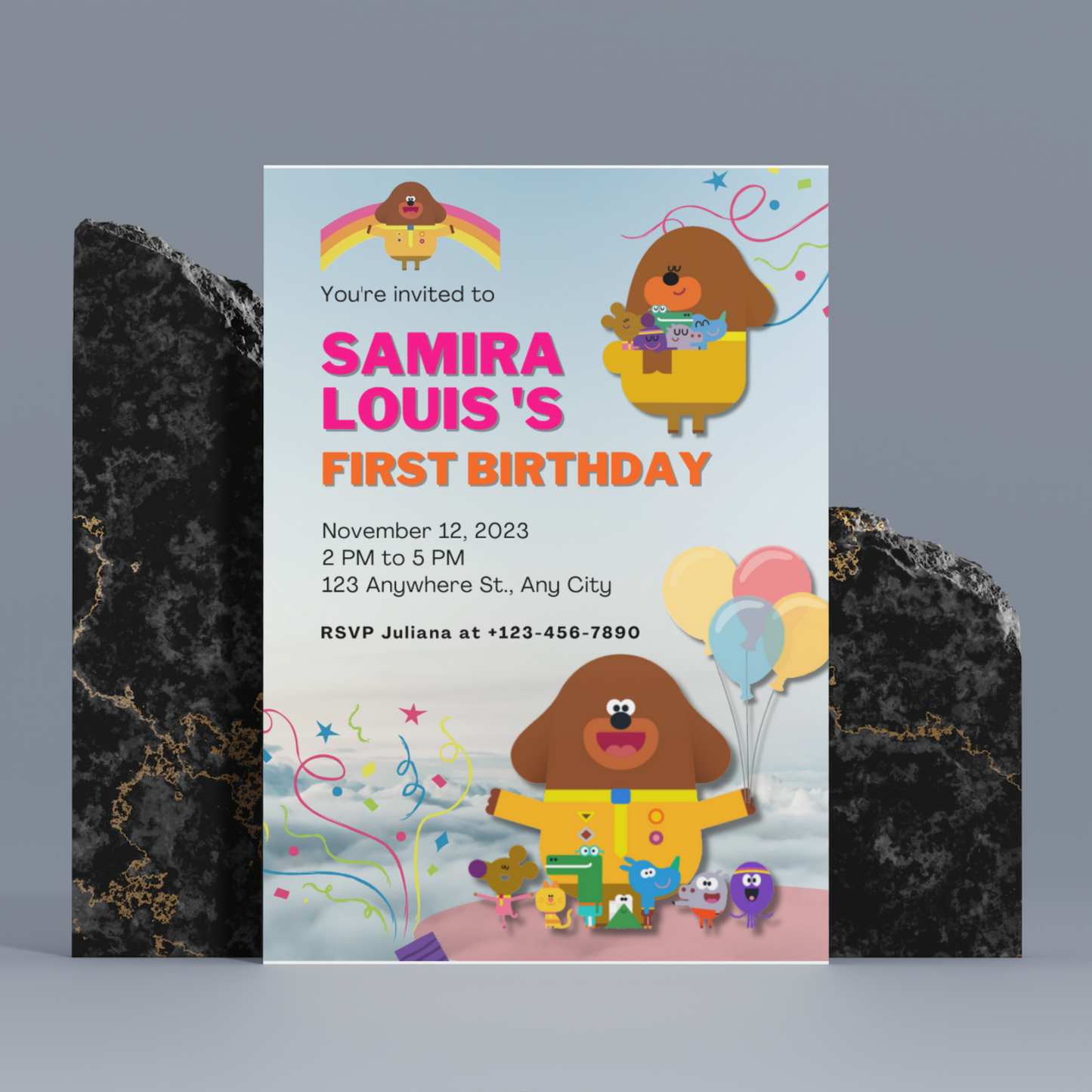 Hey Duggee Birthday Invitation Template