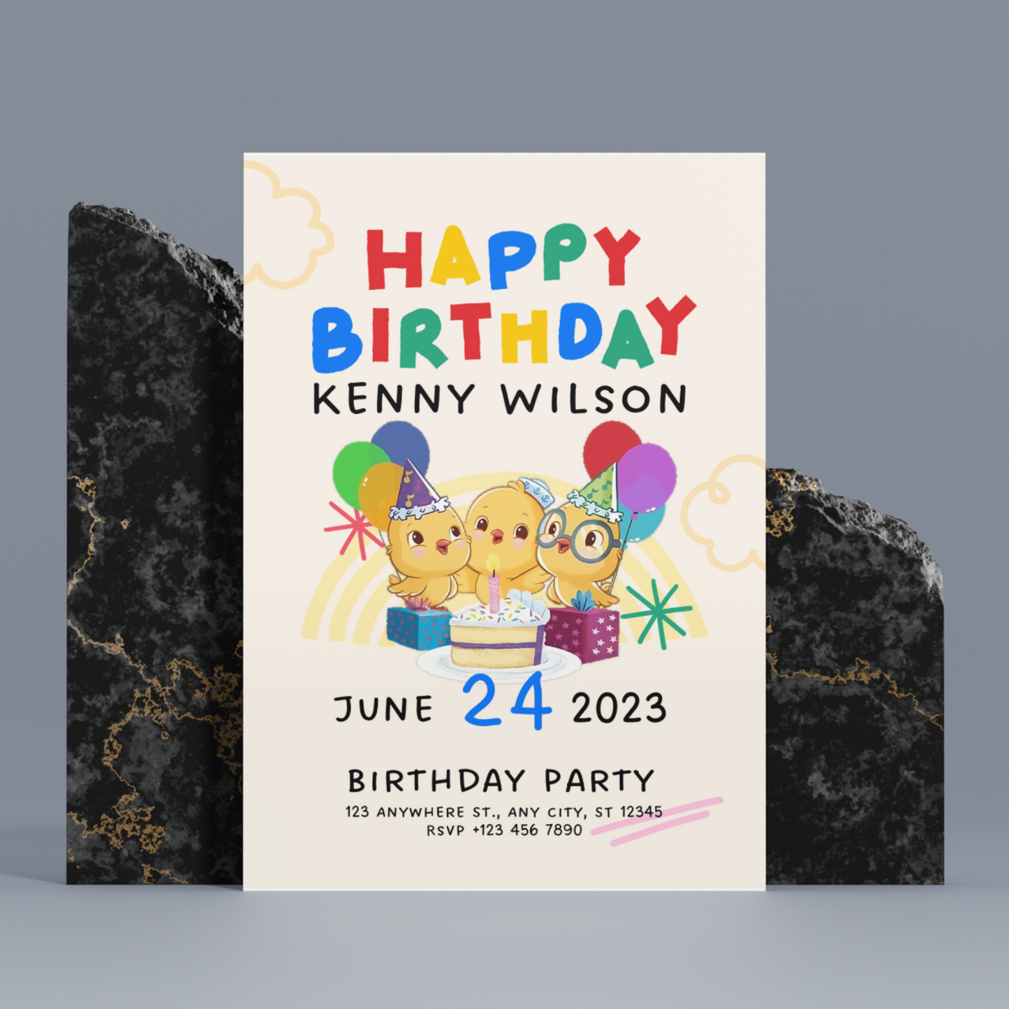 Canticos Birthday Party Invitation Template