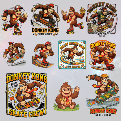 Donkey Kong PNG | High-Resolution Transparent Gaming Character Clipart | Retro Arcade Design Download CreativeRino