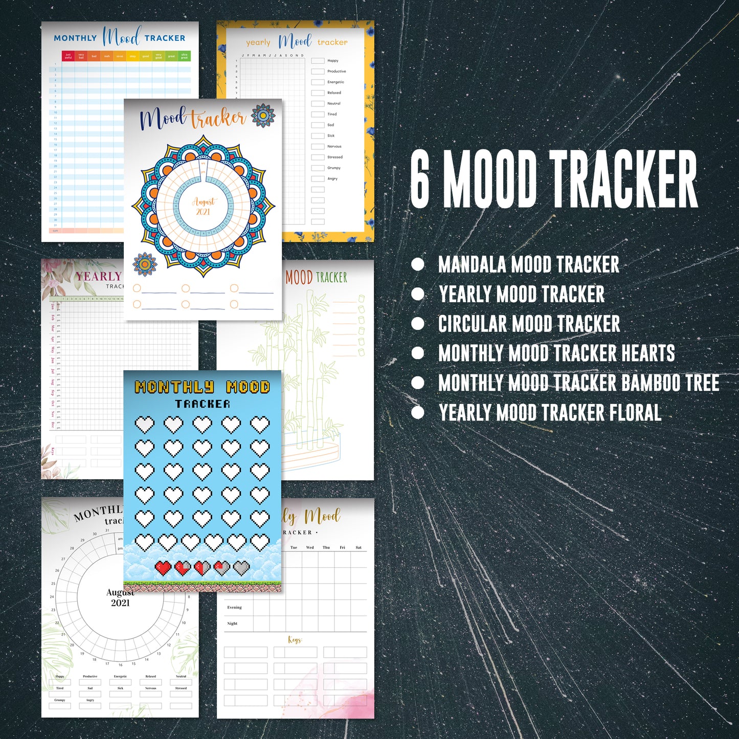 2025 Journal Bundle Printable Journal Planner Calendar Trackers Pages | 2025 Digital Planner Bundle - CreativeRino