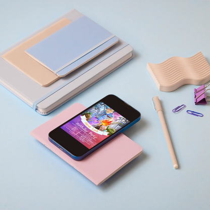 Elemental Birthday Party Invitation Template - CreativeRino