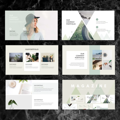 7 Magazine Powerpoint Presentation Template Bundle | Magazine Style Business PowerPoint Template - CreativeRino