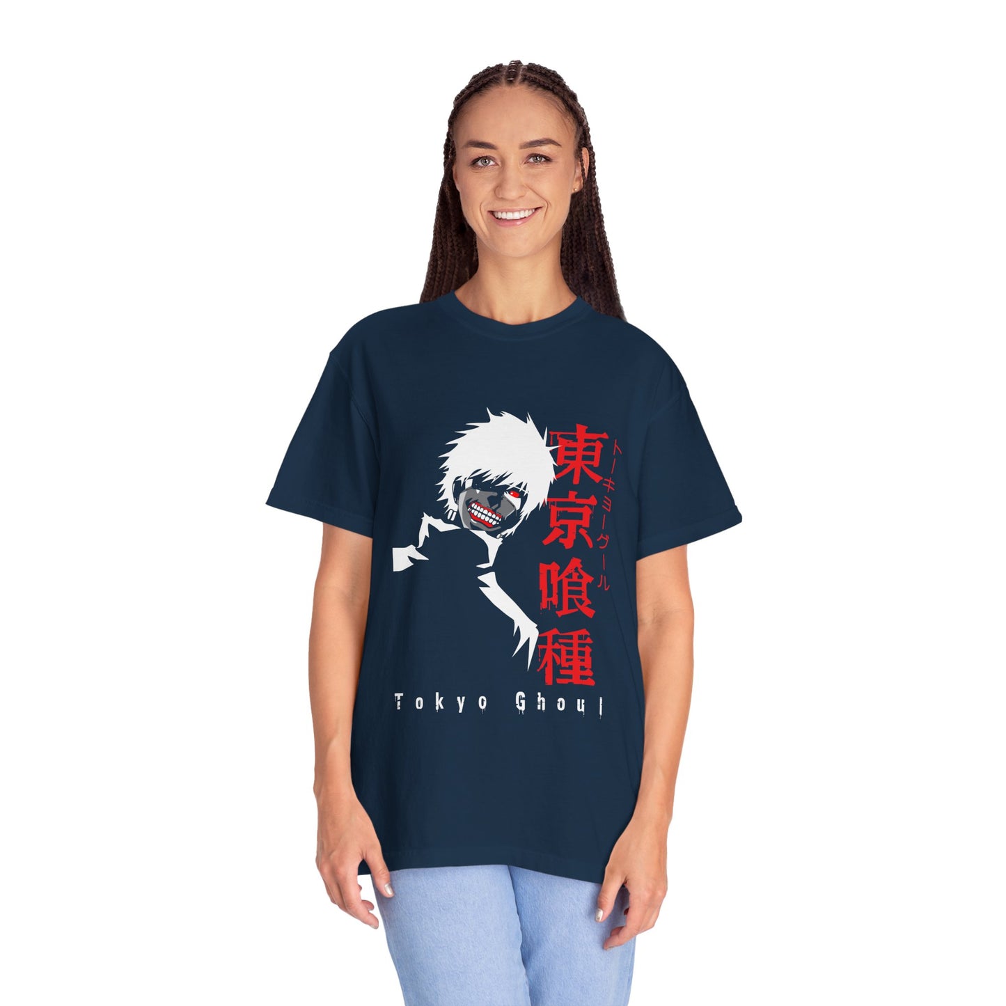 Tokyo Ghoul Unisex Garment-Dyed Tee - Perfect T-shirt for Anime Fans - CreativeRino