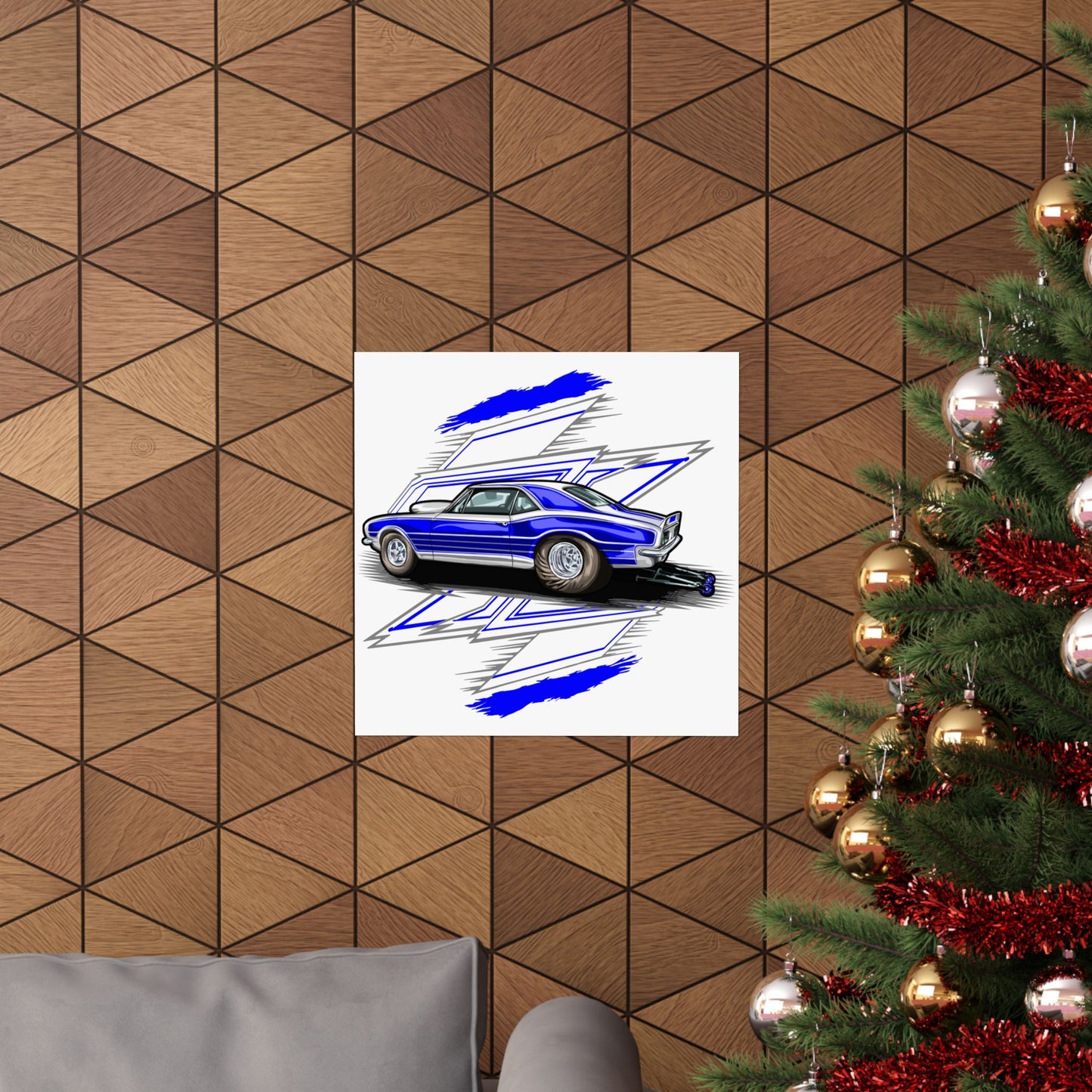 Vintage Car Matte Square Poster - Automotive Wall Art, Perfect for Car Enthusiasts - CreativeRino