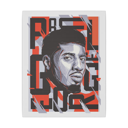 Paul George Wall Art | Matte Canvas Print | Stylish Home Decor for NBA Lovers - CreativeRino