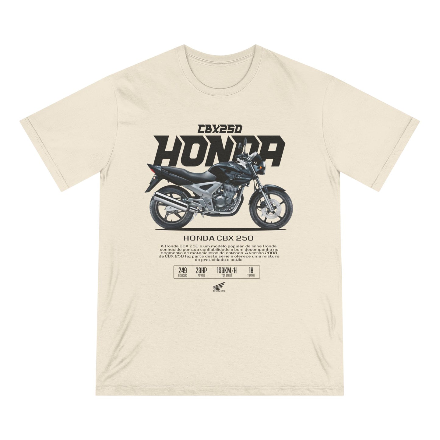 Honda CBX250 Motorcycle T-Shirt | Vintage Bike Graphic Tee - CreativeRino