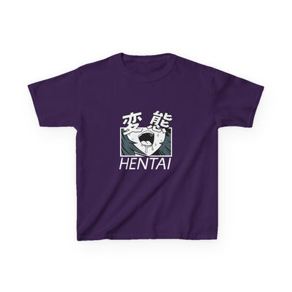 Hentai Kids Cotton Tee - Cool Graphic Design T-shirt for Boys and Girls - CreativeRino