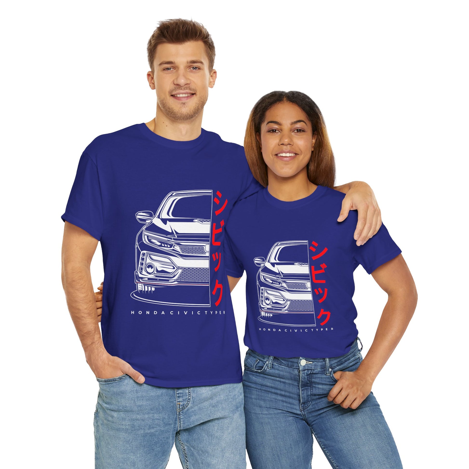 Honda Civic Type R Unisex Tee - Car Lover's Heavy Cotton T-shirt - CreativeRino