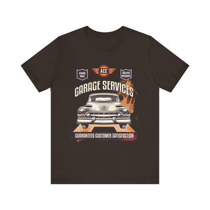 Classic Car Garage Unisex Jersey Short Sleeve Tee - CreativeRino