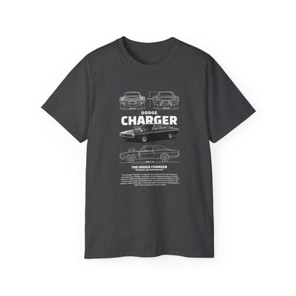 Dodge Charger 1970 Graphic Unisex Tee - Perfect T-shirt for Car Enthusiasts - CreativeRino
