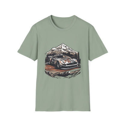 Vintage Rally Car Adventure Unisex T-Shirt - CreativeRino