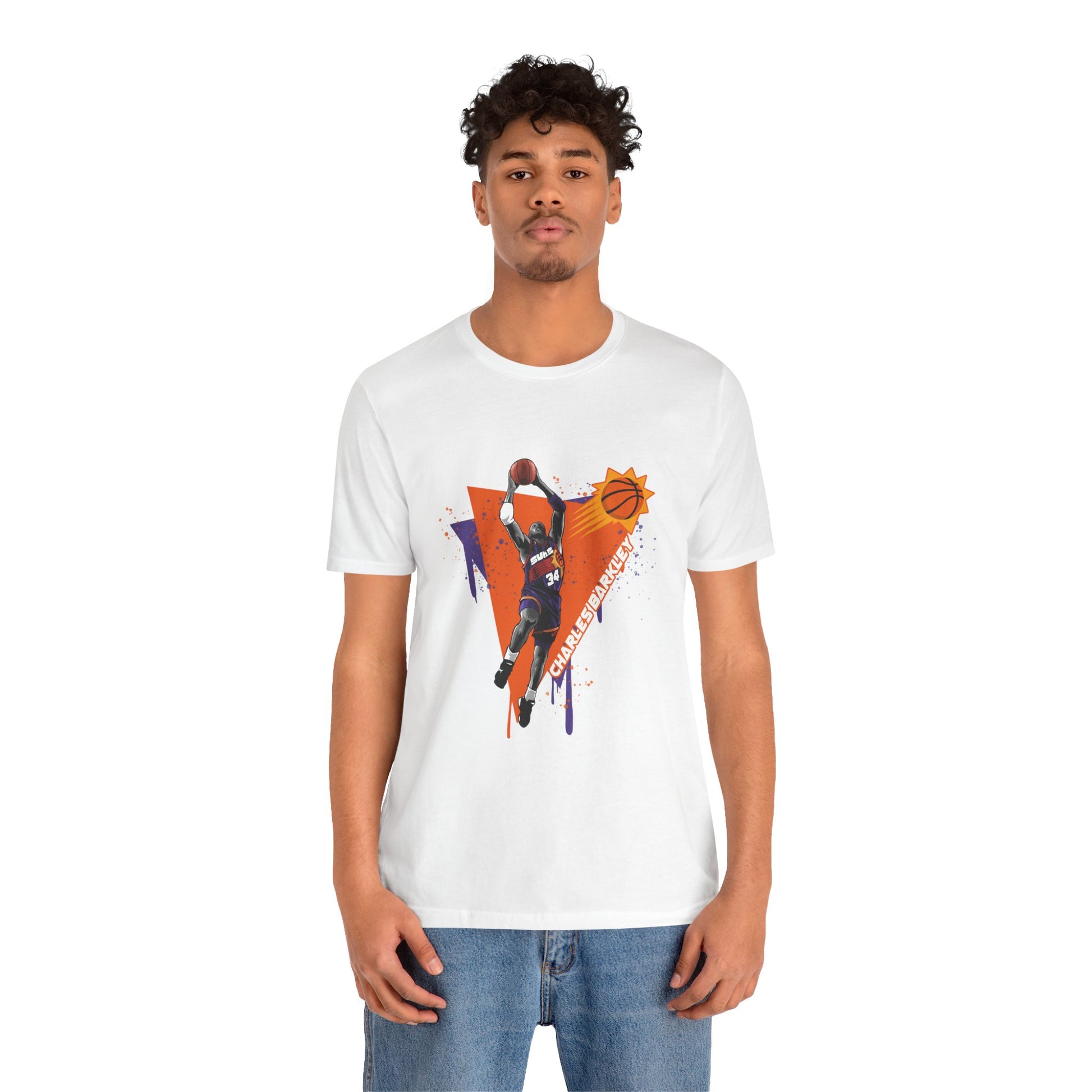 Charles Barkley Unisex Jersey Short Sleeve Tee Basketball T-shirt - CreativeRino