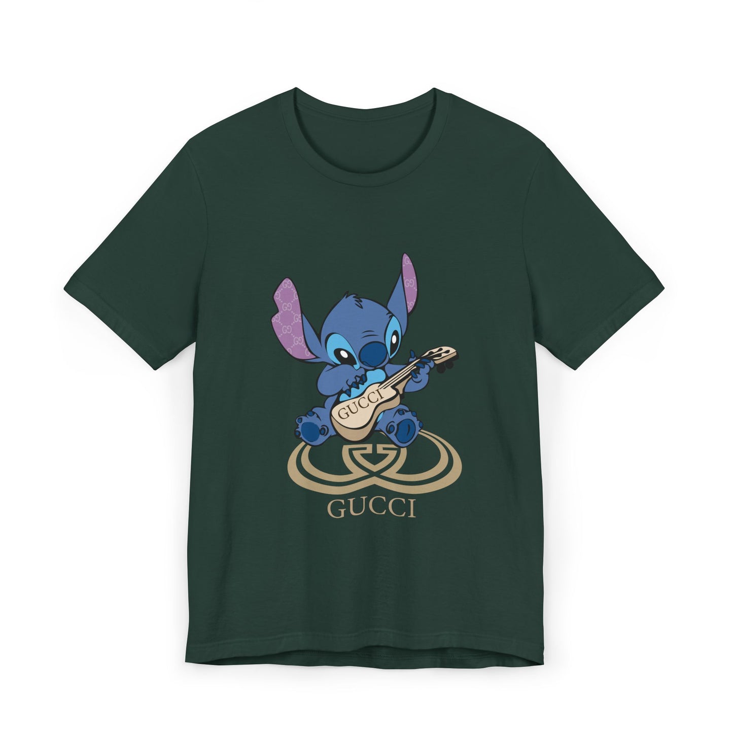 Stitch Guitar Unisex T-Shirt - Fun Casual Graphic Tee - CreativeRino