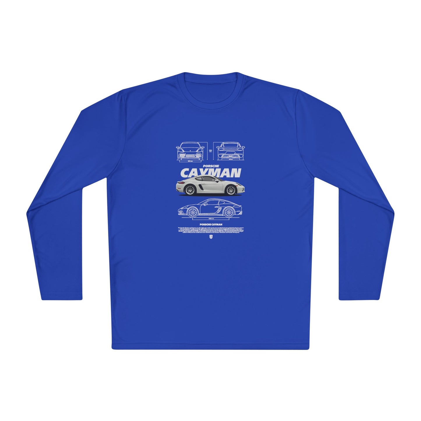 Porsche Cayman Unisex Lightweight Long Sleeve Tee - Car Graphic T-shirt - CreativeRino