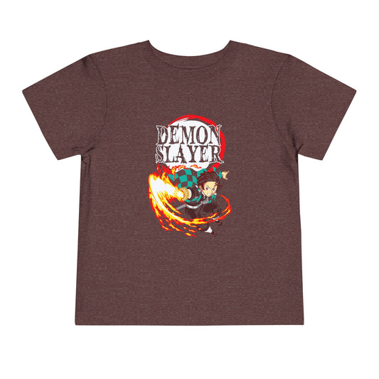 Demon Slayer Toddler Short Sleeve Tee - Cute Anime T-shirt for Kids - CreativeRino