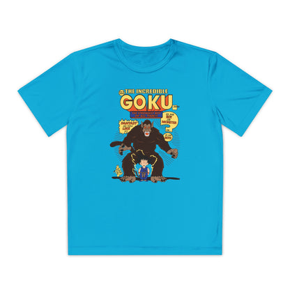 Youth Goku Graphic Tee - Fun Superhero Anime T-Shirt for Kids - CreativeRino