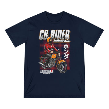 Honda CB Rider Vintage Motorcycle Rider Tee - Perfect T-shirt for Bikers and Casual Wear - CreativeRino