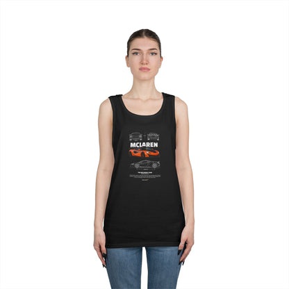 McLaren 720S Graphic Heavy Cotton Tank Top - Ideal for Car Enthusiasts - CreativeRino