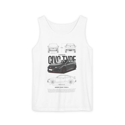 Honda Civic Type R Unisex Tank Top - Automotive Enthusiast Apparel - CreativeRino