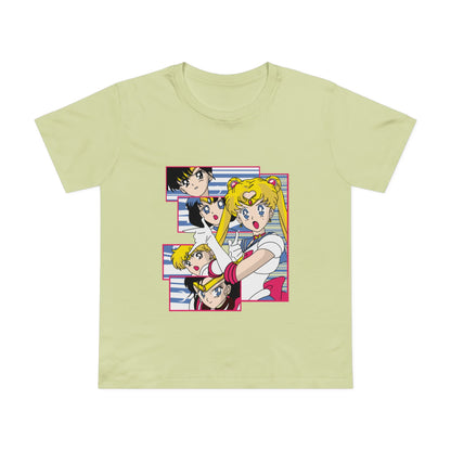 Women's Maple Tee - Vintage Anime Graphic T-shirt for Sailor Moon Fans - CreativeRino