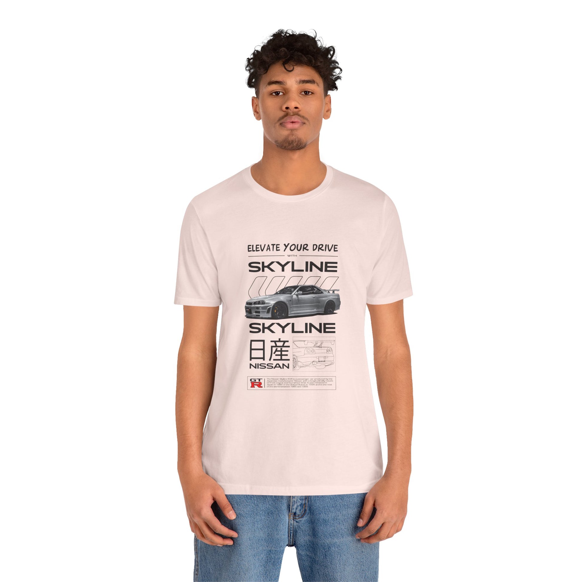 Nissan Skyline Graphic Tee - Elevate Your Drive - CreativeRino