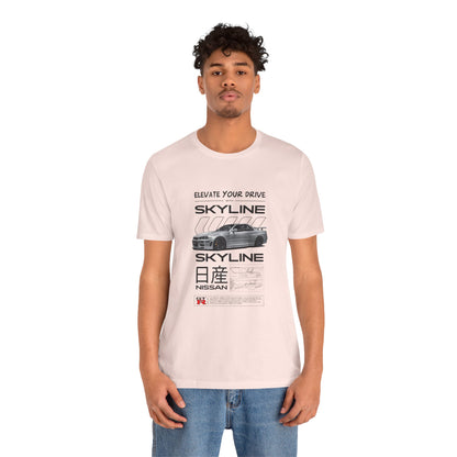 Nissan Skyline Graphic Tee - Elevate Your Drive - CreativeRino