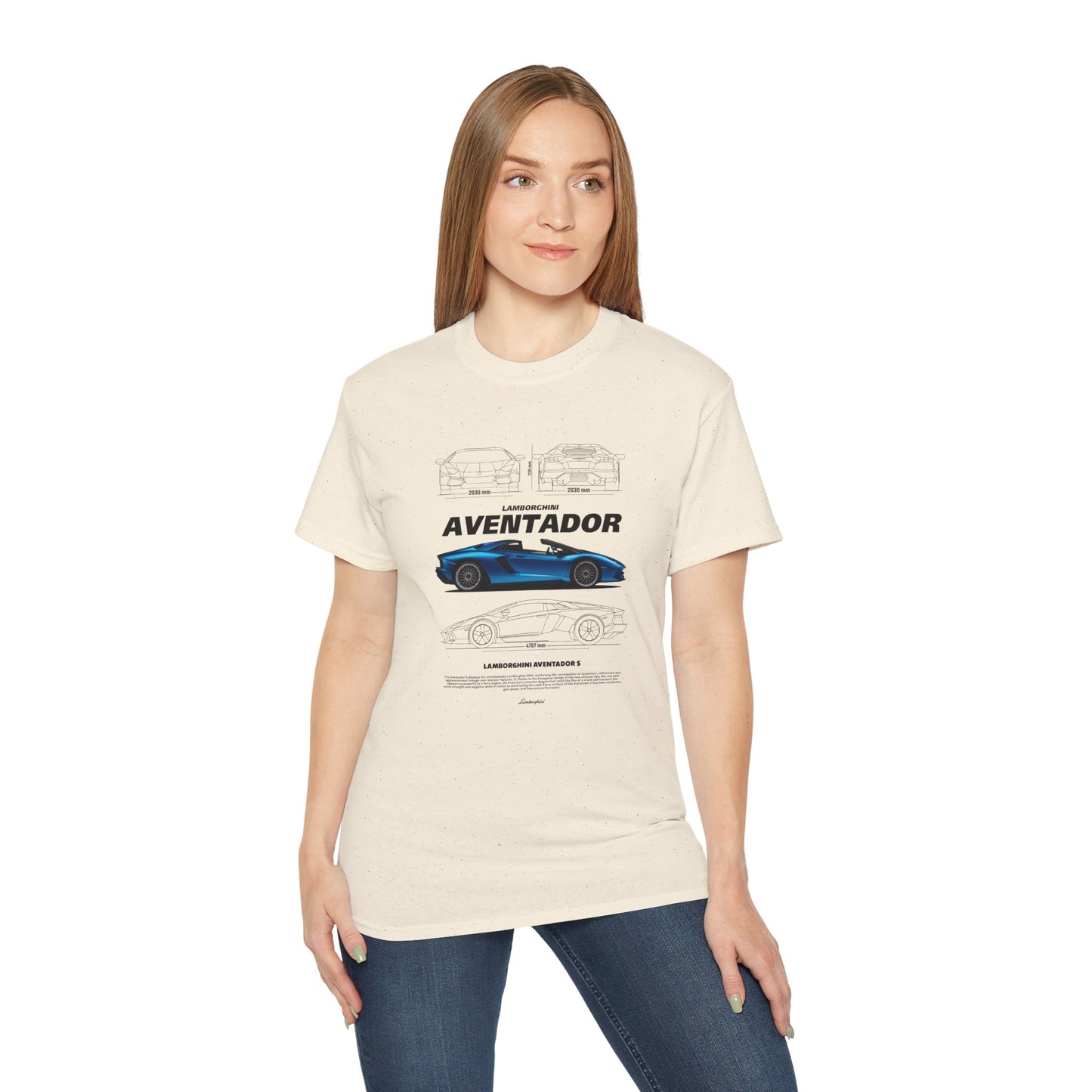 Aventador Sports Car Unisex Ultra Cotton Tee | Car T-shirt - CreativeRino