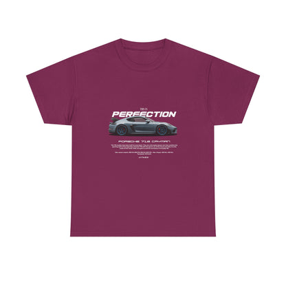 Porsche 718 Cayman Racer's Dream Unisex Heavy Cotton Tee - Perfect T-shirt Gift for Car Enthusiasts - CreativeRino