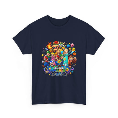 Gaming Characters Graphic Tee — "Mario Galaxy" Colorful Arcade Crew T-Shirt Printify