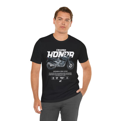 Honda CBX 250 Motorcycle Unisex T-Shirt - Bold Graphic Tee for Riders - CreativeRino