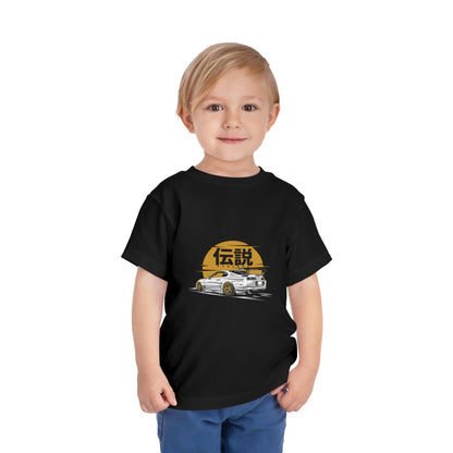 Toddler Racing Tee with Japanese Kanji Design - CreativeRino