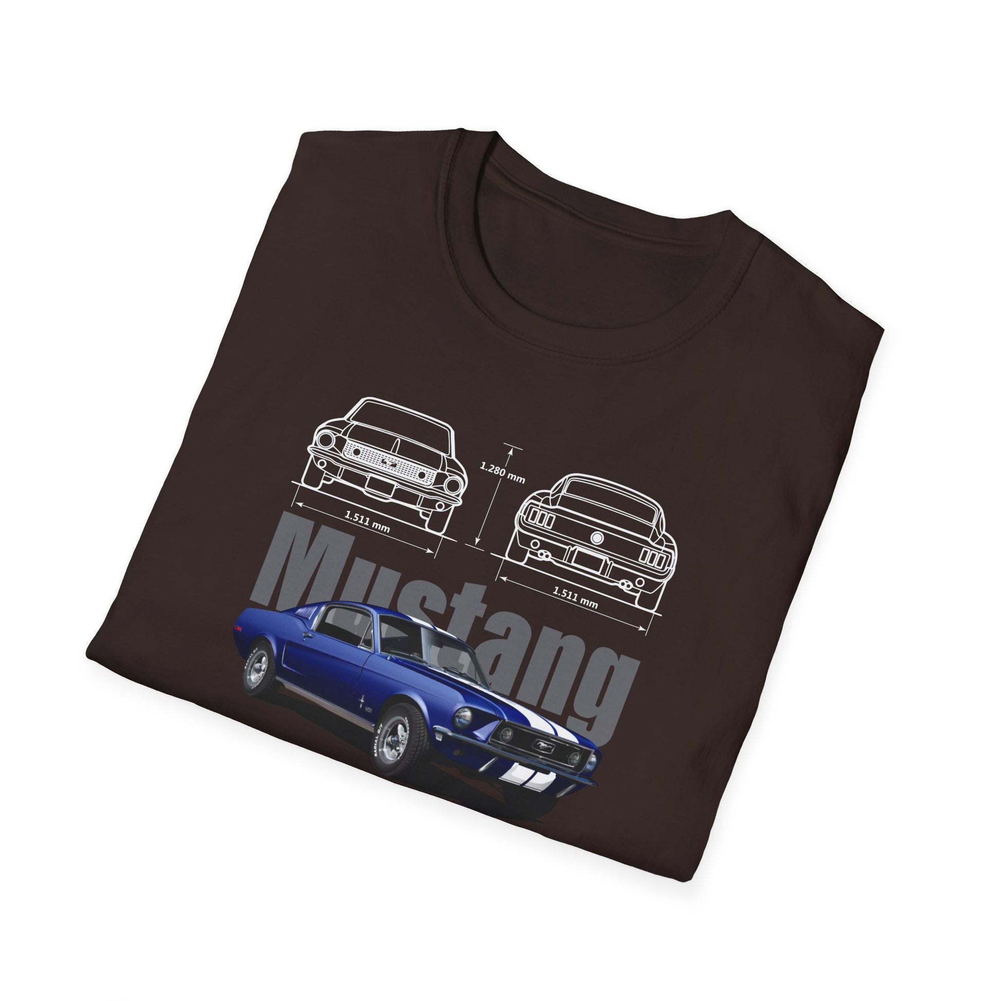 Ford Mustang Shelby GT350 Unisex Softstyle T-Shirt - Car Lovers Tee - CreativeRino