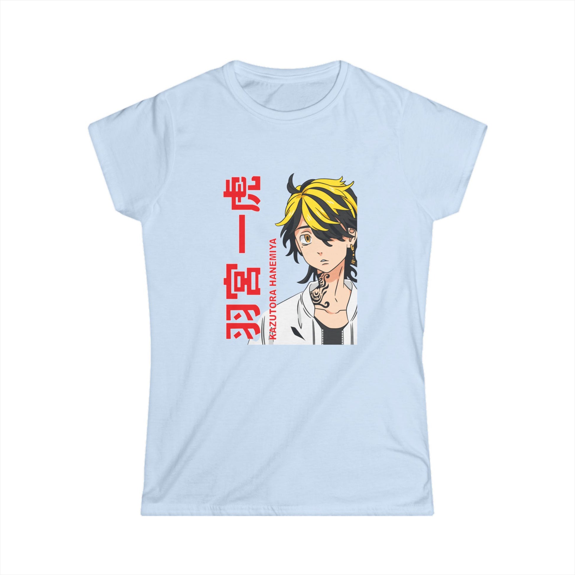 Anime-Inspired Women's Softstyle Tee - Tokyo Revengers T-shirt Graphic Design for Fans - CreativeRino