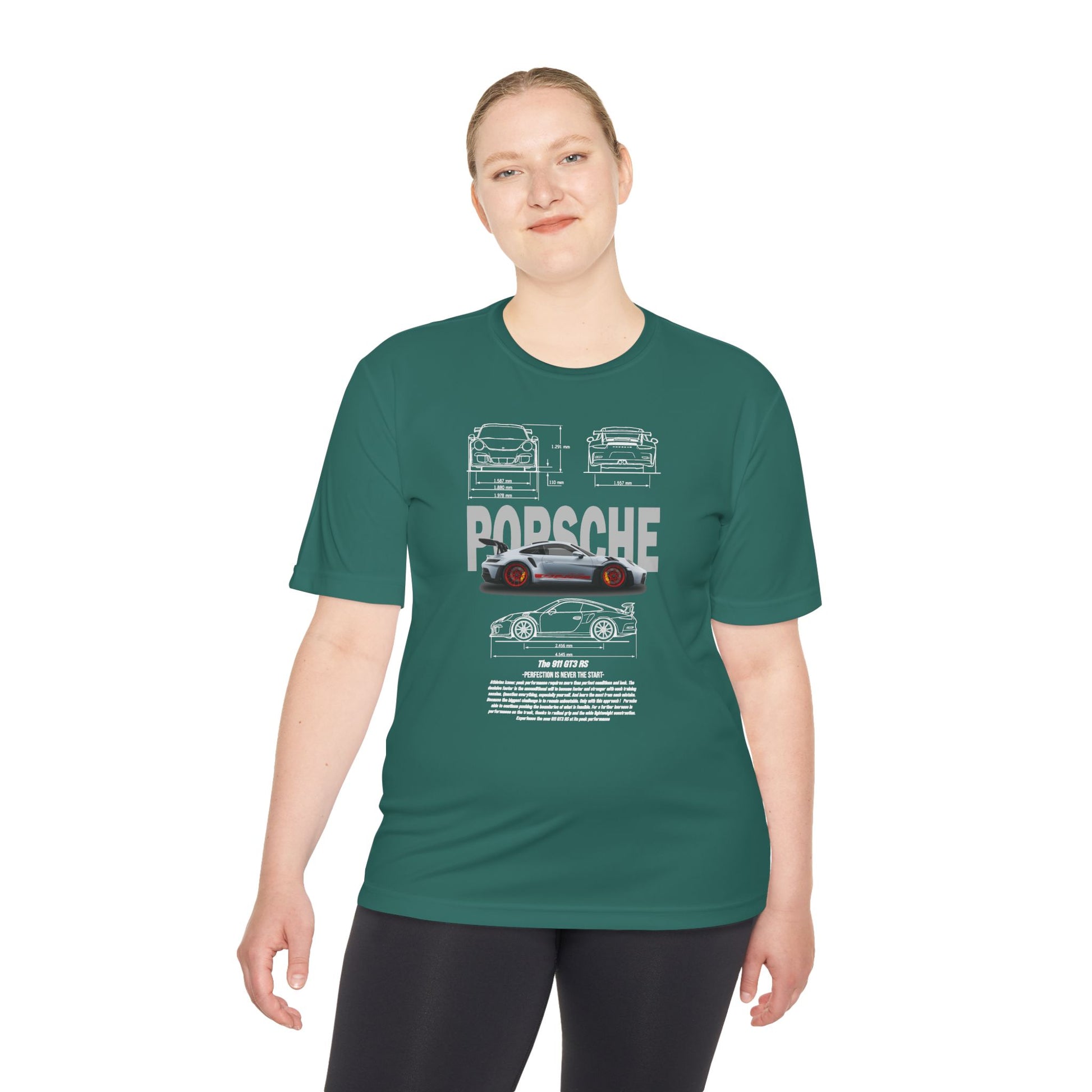 Porsche Unisex Moisture Wicking Tee - Stylish Performance Shirt for Car Enthusiasts - CreativeRino