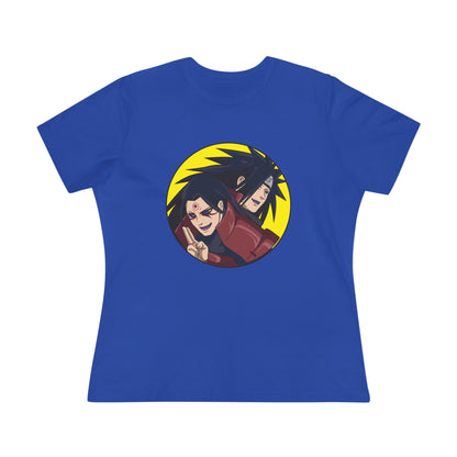 Retro Anime Women's Cotton Tee - Naruto Stylish, Fun, Perfect T-shirt for Fans! - CreativeRino