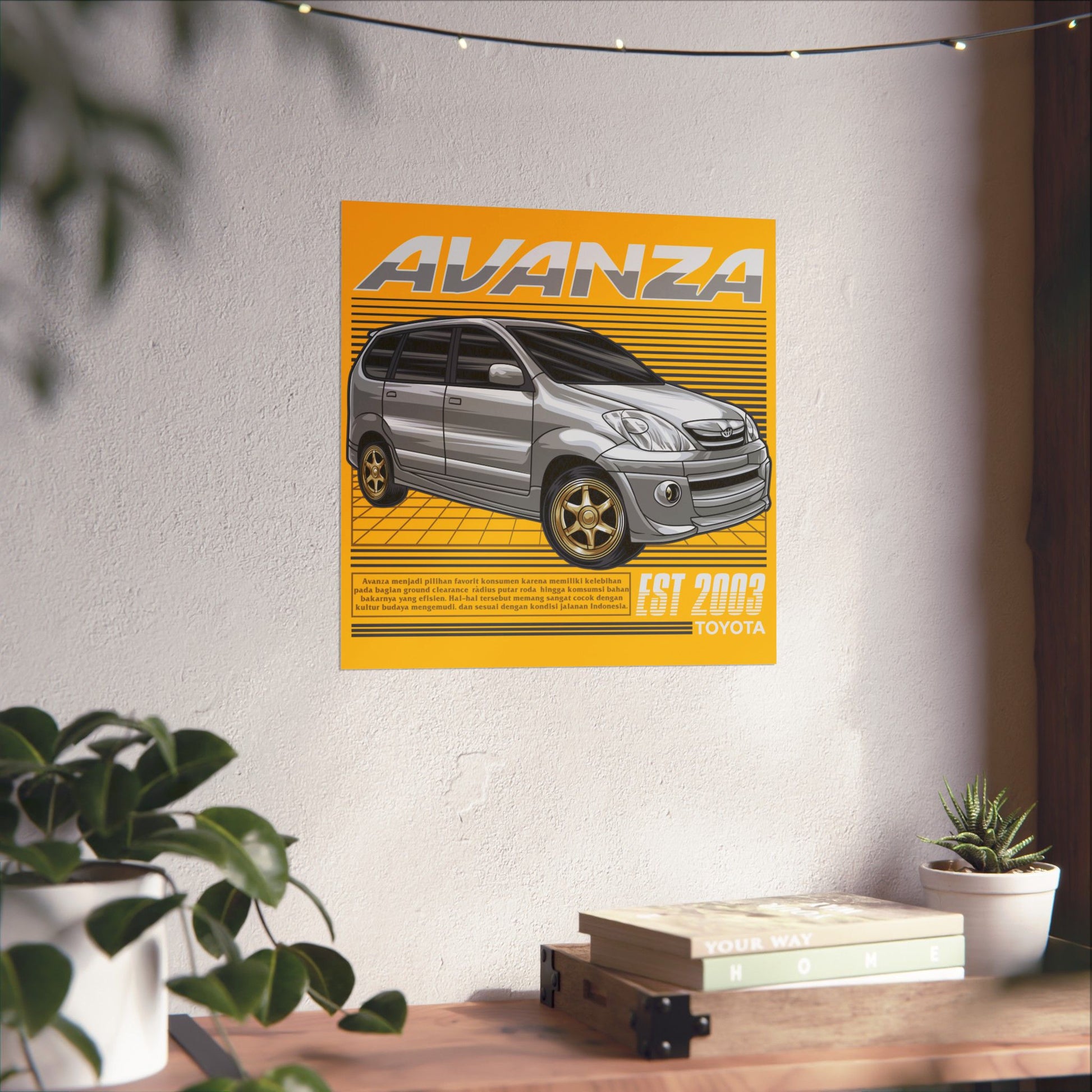 Toyota Avanza Matte Poster | Retro Car Decor | Automotive Wall Art - CreativeRino