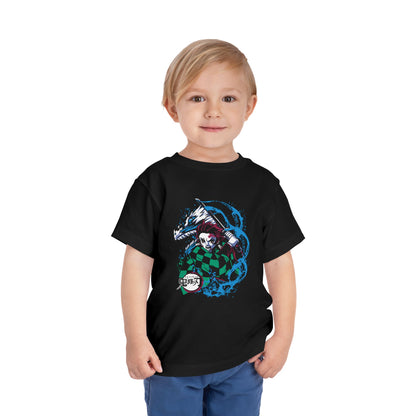 Demon Slayer Toddler Tee - Short Sleeve Anime T-shirt for Kids - CreativeRino