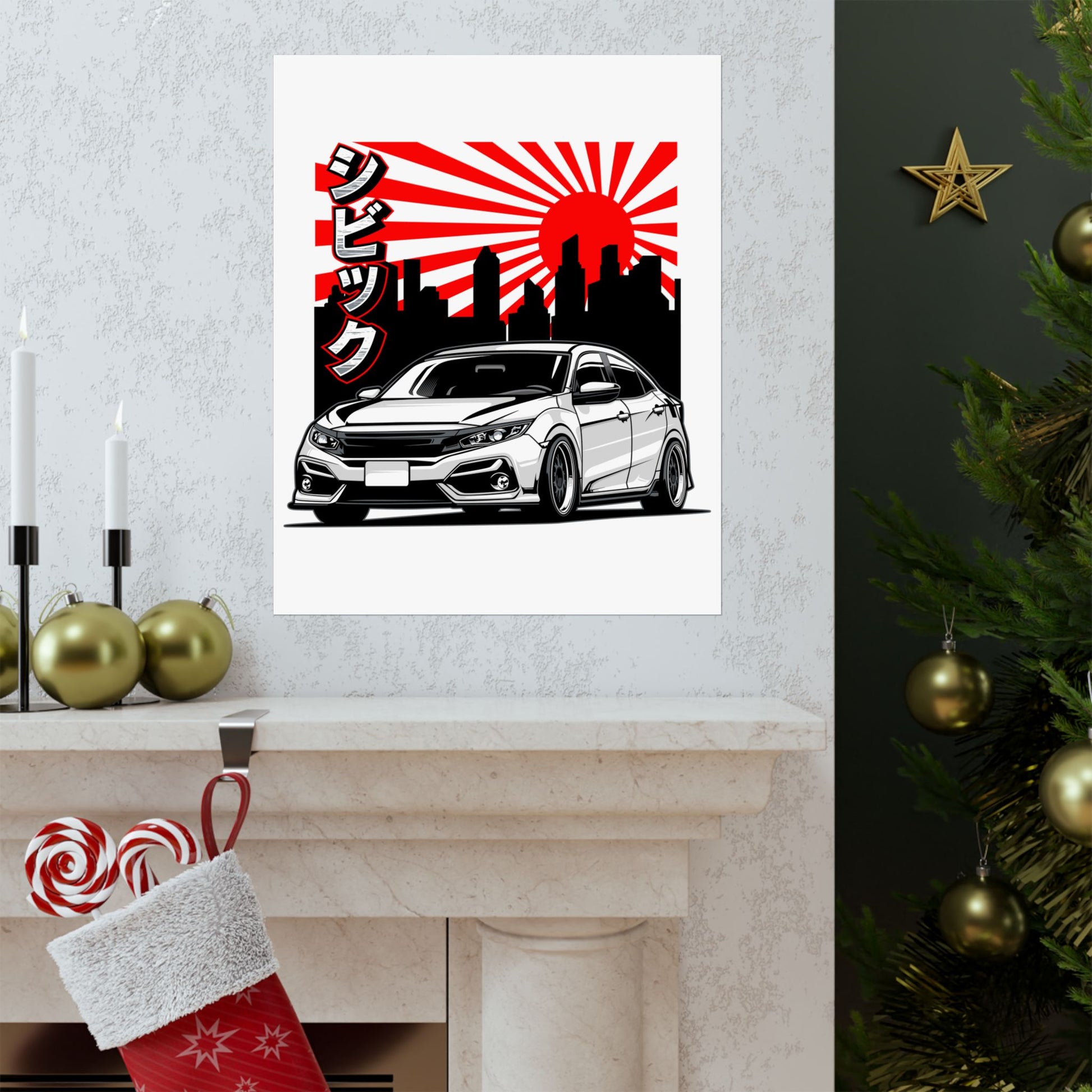 Japanese Car Art Matte Vertical Poster - CreativeRino