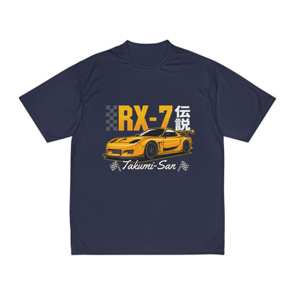 Men's Performance T-Shirt - RX-7 Takumi-San Racing Tee - CreativeRino