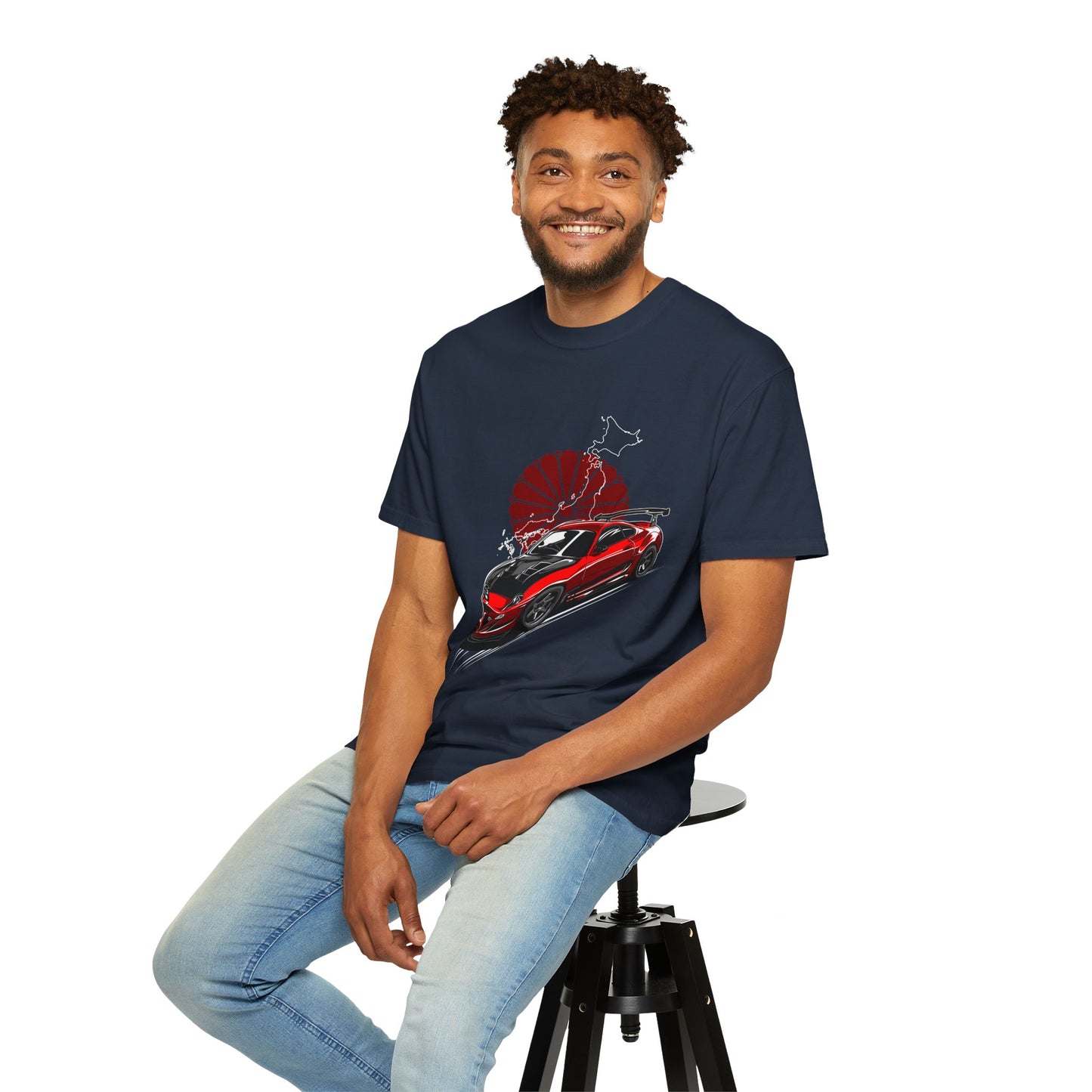 Cool Racing Car Graphic T-Shirt for Automotive Enthusiasts - CreativeRino