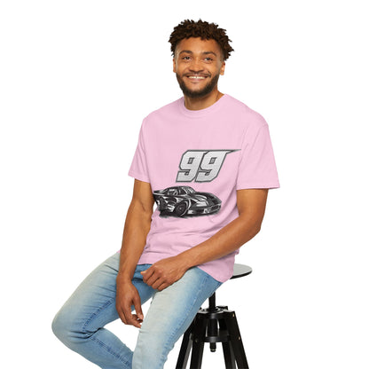 Racing Car Graphic Unisex Garment-Dyed T-shirt - CreativeRino
