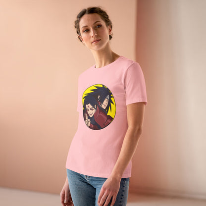 Retro Anime Women's Cotton Tee - Naruto Stylish, Fun, Perfect T-shirt for Fans! - CreativeRino