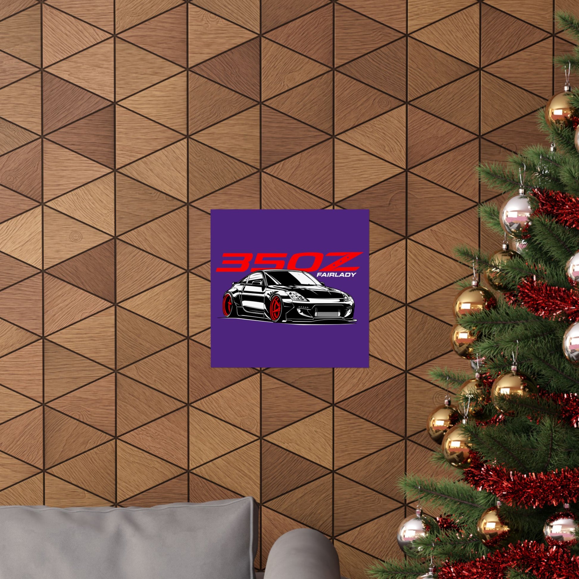 350Z Fairlady Matte Square Poster - Car Enthusiast Wall Art - CreativeRino