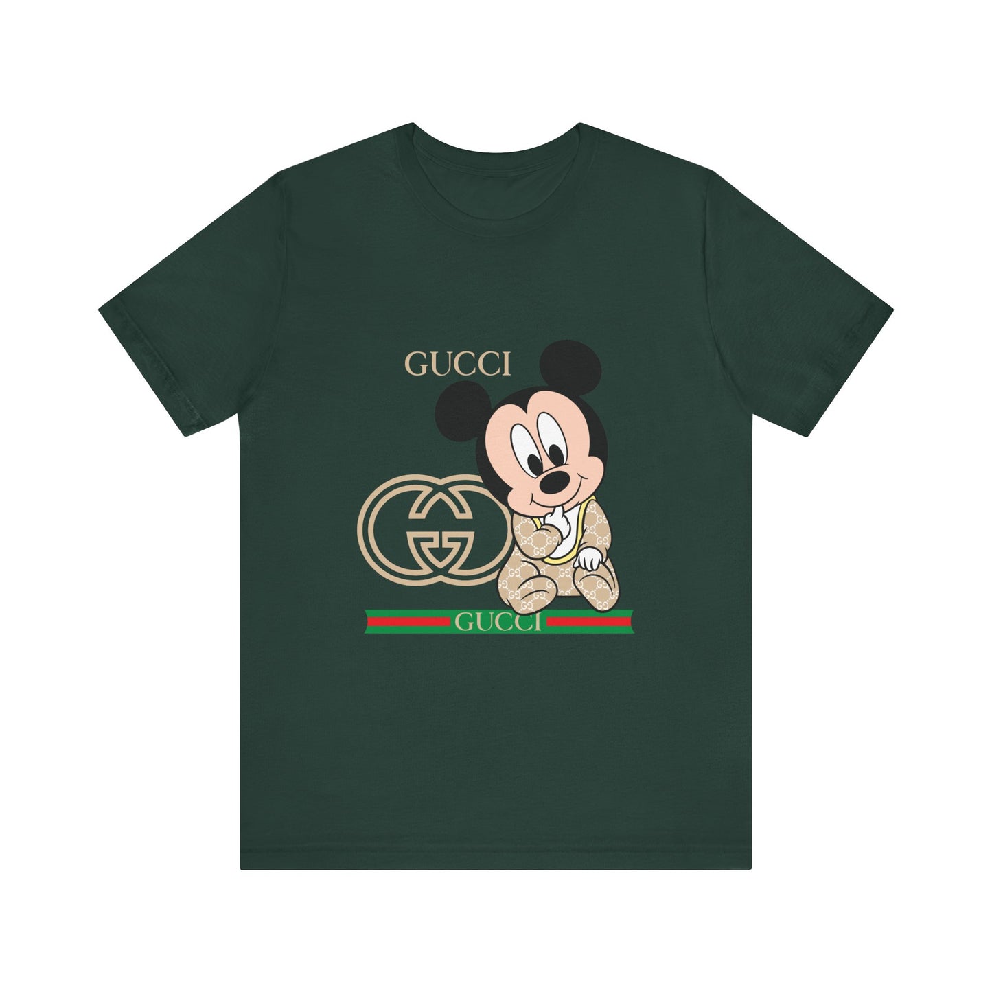 Mickey Mouse Gucci Tee - Unisex Short Sleeve T-shirt - CreativeRino