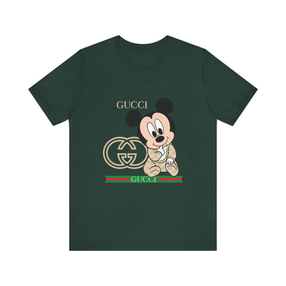 Mickey Mouse Gucci Tee - Unisex Short Sleeve T-shirt - CreativeRino