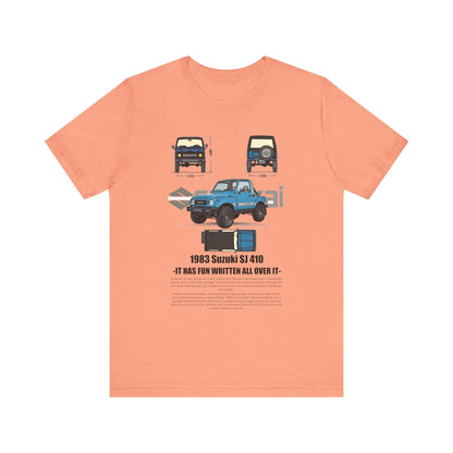 Vintage Suzuki 1983 Graphic Tee - Unisex Short Sleeve T-Shirt - CreativeRino