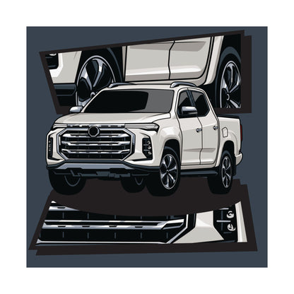 Classic Car Matte Square Posters - Perfect Poster for Auto Enthusiasts & Gift for Him - CreativeRino