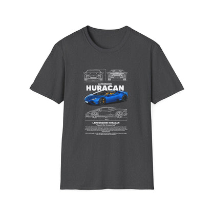 Lamborghini Huracan Unisex Softstyle T-Shirt - Perfect Gift for Car Enthusiasts - CreativeRino