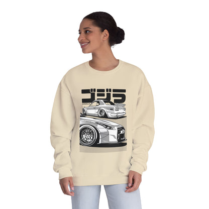 Graphic Car Enthusiast Sweatshirt - Unisex NuBlend® Crewneck for Auto Lovers - CreativeRino