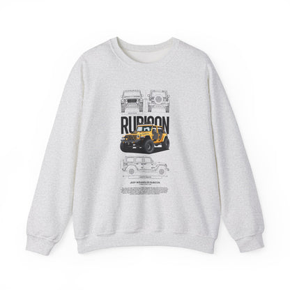 Rubicon Jeep Crewneck Sweatshirt - Perfect T-shirt for Adventure Lovers - CreativeRino